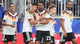 Timnas Jerman memulai perjalanan di Piala Dunia 2026 dengan kemenangan meyakinkan setelah mengalahkan Curacao 7-1 di Houston Stadium, Senin (15/6/2026).