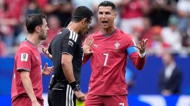 Timnas Portugal gagal meraih kemenangan pada laga pembuka Grup K Piala Dunia 2026 setelah ditahan imbang Republik Demokratik Kongo dengan skor 1-1 di NRG Stadium, Houston, Kamis (18/6/2026).