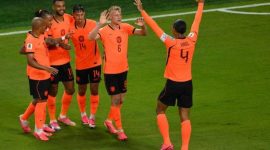 Belanda memastikan langkah ke babak 32 besar Piala Dunia 2026 usai mengalahkan Tunisia dengan skor 3-1 pada laga terakhir Grup F di Kansas City Stadium, Jumat (26/6/2026).