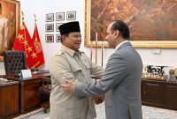 Presiden Republik Indonesia, Prabowo Subianto, menerima kunjungan dari Wakil Perdana Menteri sekaligus Menteri Negara Urusan Pertahanan Qatar, Sheikh Saoud bin Abdulrahman bin Hassan bin Ali Al Thani di Istana Merdeka, Jakarta, pada Senin, 1 Juni 2026. Foto: BPMI Setpres/Muchlis Jr