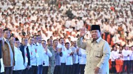 Presiden Prabowo Subianto menghadiri acara Building Indonesia's Future Generations Through Nutrition yang diselenggarakan di Sentul International Convention Center (SICC), Kabupaten Bogor, Provinsi Jawa Barat, pada Rabu, 3 Juni 2026. Foto: BPMI Setpres/Muchlis Jr