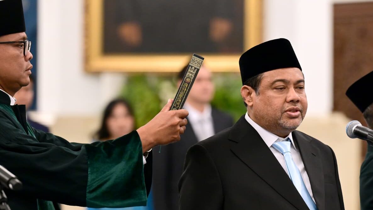 Said Iqbal dilantik sebagai Penasihat Khusus Presiden Bidang Ketenagakerjaan dan Kesejahteraan Buruh pada Senin, 8 Juni 2026 di Istana Negara, Jakarta. Foto: BPMI Setpres/Muchlis Jr