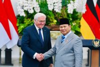 Presiden Prabowo dalam keterangan pers bersama usai pertemuan dengan Presiden Steinmeier di Istana Merdeka, Jakarta, pada Senin, 15 Juni 2026. Foto: BPMI Setpres/Laily Rachev