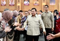 Presiden Prabowo Subianto saat menutup Sarasehan Kebangsaan Konvensi Sains, Teknologi, dan Industri Indonesia (KSTI) Tahun 2026 yang digelar di Jakarta International Convention Center (JICC), Jakarta, pada Minggu, 28 Juni 2026. Foto: BPMI Setpres/Rusman