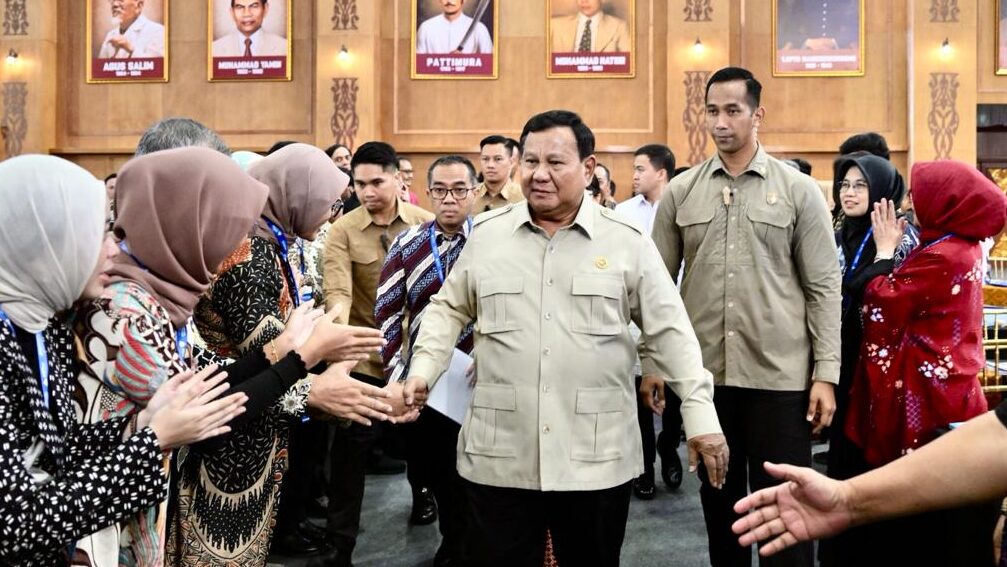 Presiden Prabowo Subianto saat menutup Sarasehan Kebangsaan Konvensi Sains, Teknologi, dan Industri Indonesia (KSTI) Tahun 2026 yang digelar di Jakarta International Convention Center (JICC), Jakarta, pada Minggu, 28 Juni 2026. Foto: BPMI Setpres/Rusman