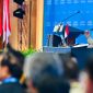 Presiden Prabowo Subianto memberikan sambutan pada penutupan Sarasehan Kebangsaan Konvensi Sains, Teknologi, dan Industri Indonesia (KSTI) Tahun 2026 di Jakarta International Convention Center (JICC), Jakarta, pada pada Minggu, 28 Juni 2026. Foto: BPMI Setpres/Laily Rachev