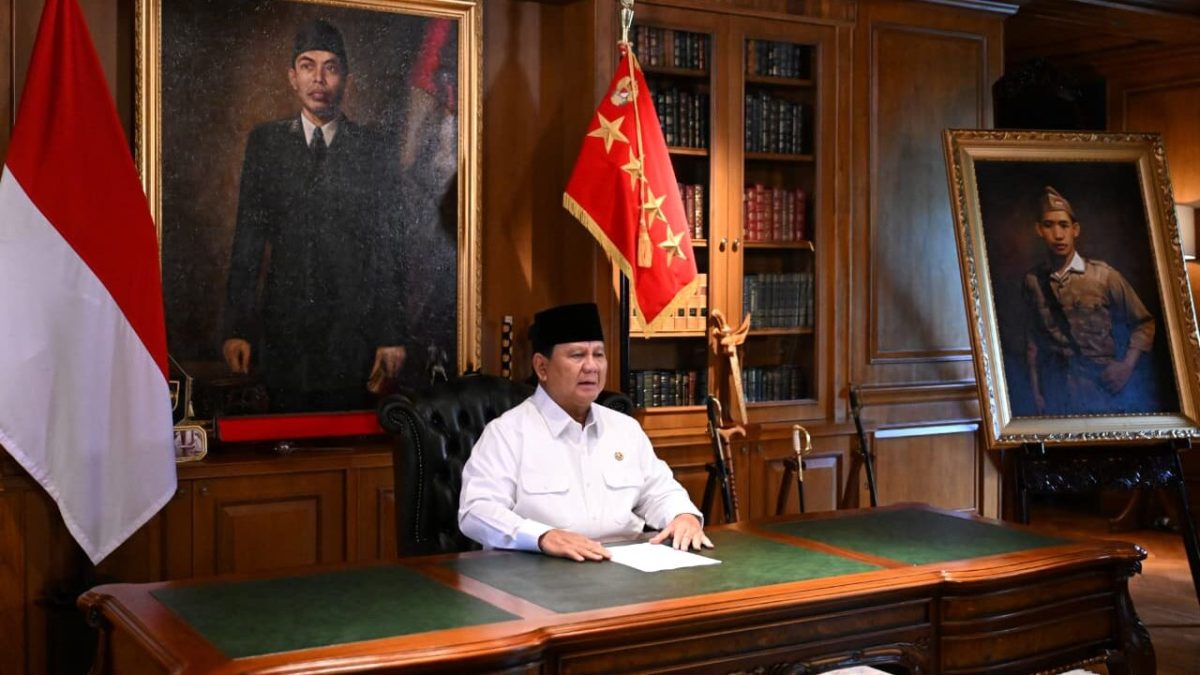 Presiden Prabowo Subianto menyampaikan ucapan selamat kepada seluruh umat Buddha yang memperingati Hari Raya Waisak 2570 Buddhist Era (BE), pada Minggu, 31 Mei 2026. Foto: BPMI Setpres/Kris