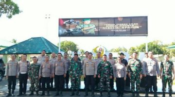 Polres Minahasa Selatan (Minsel) memperkuat sinergi dengan TNI melalui kunjungan silaturahmi ke Markas Secaba Rindam XIII/Merdeka di Kelurahan Pondang, Kecamatan Amurang Timur, Selasa (14/7/2026).