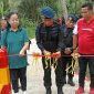 Komandan Satuan Brimob Polda Sulawesi Utara, Kombes Pol Robby Samban, meresmikan Jembatan Bhayangkara Merah Putih beserta jalan setapak di Desa Airmadidi Bawah, Kabupaten Minahasa Utara, Jumat (10/7/2026).
