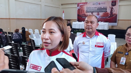 Ketua DPC Srikandi Jaga Desa Minahasa, Liony Leontin Mongi. 