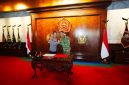 Kapolri Jenderal Listyo Sigit Prabowo melakukan silaturahmi dengan Panglima TNI Jenderal Agus Subiyanto di Mabes TNI, Cilangkap, Jakarta Timur