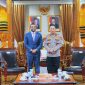 Kapolri menerima kunjungan kehormatan Direktur FBI Kash Patel di Mabes Polri, Jakarta Selatan, Kamis (23/7/2026).