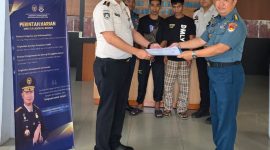 Kantor Wilayah Direktorat Jenderal Imigrasi Sulawesi Utara menerima penyerahan dua warga negara (WN) Filipina dari KODAERAL VIII Manado yang diduga memasuki wilayah Indonesia tanpa dokumen perjalanan yang sah.