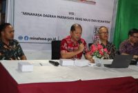 Dinas Komunikasi dan Informatika (Diskominfo) Kabupaten Minahasa, Kamis (9/7/2026). menggelar Rapat Koordinasi Pelaksanaan Manajemen Sistem Pemerintahan Berbasis Elektronik (SPBE) di Ruang Rapat Diskominfo Kabupaten Minahasa.