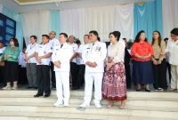 Gubernur Sulawesi Utara Mayjen TNI (Purn) Yulius Selvanus, S.E. menyambut langsung kedatangan kontingen Pesparawi Sulut di Graha Gubernuran Bumi Beringin, Manado, Rabu (1/7/2026).