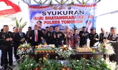 Polres Tomohon Gelar Syukuran Hari Bhayangkara ke-80, AKBP Nur Kholis: Jadi Pengingat Polri Harus Selalu Humanis dan Sinergi