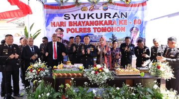 Polres Tomohon Gelar Syukuran Hari Bhayangkara ke-80, AKBP Nur Kholis: Jadi Pengingat Polri Harus Selalu Humanis dan Sinergi
