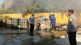 Kebakaran lahan kosong terjadi di Desa Maumbi Jaga IX, Kecamatan Kalawat, Kabupaten Minahasa Utara, Sabtu (25/7/2026) siang.