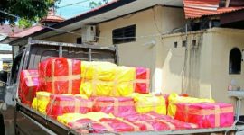 TNI dan Polri menggagalkan dugaan penyelundupan 2.900 kemasan kosmetik ilegal jenis Cream Brilliant yang diduga berasal dari Filipina di perairan Kampung Tariang Baru, Kecamatan Tabukan Tengah, Kabupaten Kepulauan Sangihe.