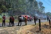Kebakaran lahan kosong terjadi di Kelurahan Malalayang Dua, Lingkungan VII, Kecamatan Malalayang, Kota Manado, Selasa (28/7/2026).
