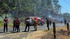 Kebakaran lahan kosong terjadi di Kelurahan Malalayang Dua, Lingkungan VII, Kecamatan Malalayang, Kota Manado, Selasa (28/7/2026).
