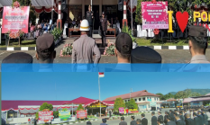 Dipimpin AKBP Steven Simbar, Polres Minahasa Gelar Upacara HUT Bhayangkara ke-80