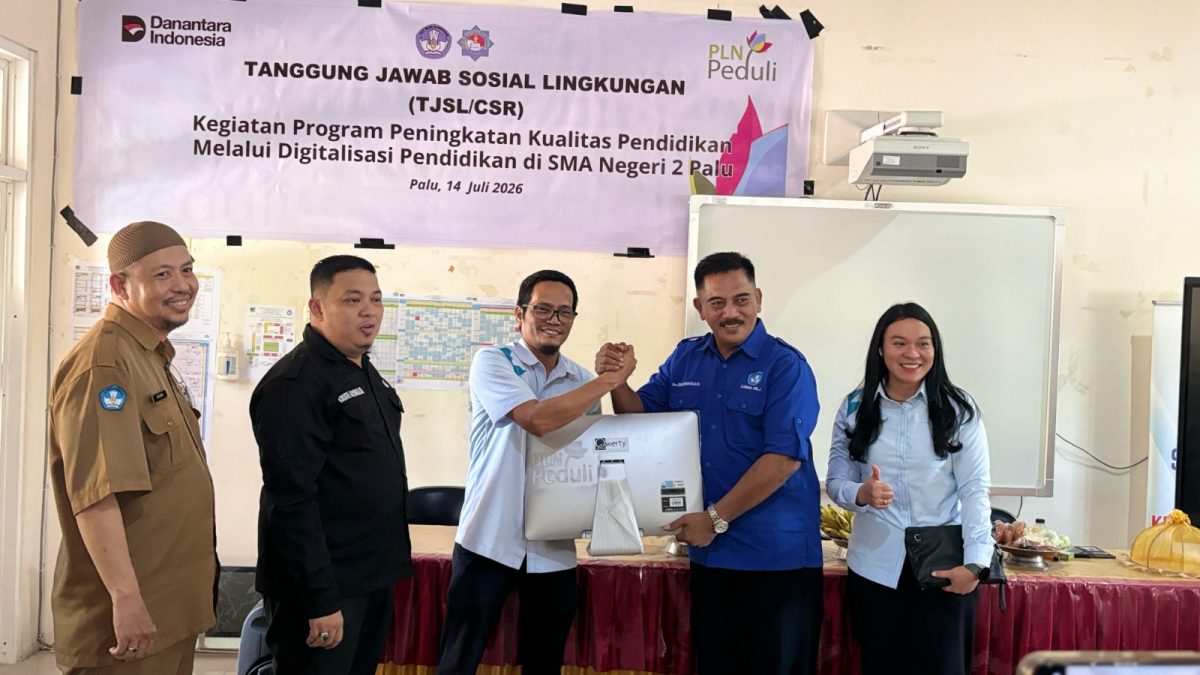 PT PLN (Persero) melalui Unit Pelaksana Pelayanan Pelanggan (UP3) Palu terus memperkuat dukungannya terhadap dunia pendidikan di Sulawesi Tengah.