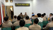 Kapolres Bolaang Mongondow Utara (Bolmut), AKBP Andhika Fitransyah, S.I.K., M.Han., melaksanakan kunjungan kerja ke Polsek Pinogaluman, Sabtu (18/7/2026).