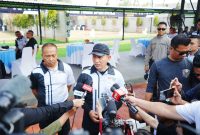 Kapolri Jenderal Polisi Drs. Listyo Sigit Prabowo, M.Si saat membuka   Kapolri Cup Shooting Championship 2026 di Lapangan Tembak Hoegeng Iman Santoso, Korbrimob Polri, Kelapadua, Depok, Sabtu (25/7/2026).