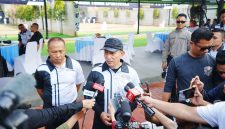 Kapolri Jenderal Polisi Drs. Listyo Sigit Prabowo, M.Si saat membuka   Kapolri Cup Shooting Championship 2026 di Lapangan Tembak Hoegeng Iman Santoso, Korbrimob Polri, Kelapadua, Depok, Sabtu (25/7/2026).