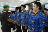 115 Pegawai Negeri Sipil (PNS) Kodam XIII/Merdeka resmi mengucapkan sumpah janji yang dipimpin Panglima Kodam XIII/Merdeka Mayjen TNI Mirza Agus di Aula Grhadika Jaya Sakti Makodam XIII/Merdeka, Selasa (28/7/2026).