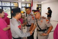 Polda Sulawesi Utara menggelar serah terima jabatan (Sertijab) Pejabat Utama (PJU) dan Kapolres jajaran di Aula Presisi Polda Sulut, Rabu (8/7/2026).