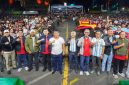 Pangdam XIII/Merdeka Mayjen TNI Mirza Agus, S.I.P., bersama jajaran Forum Koordinasi Pimpinan Daerah (Forkopimda) Provinsi Sulawesi Utara menghadiri kegiatan nonton bareng (nobar) final Piala Dunia 2026 yang digelar di kawasan Megamas, Kota Manado, Senin (20/7/2026) dini hari.