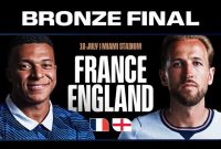 Prancis dan Timnas Inggris akan saling berhadapan dalam laga perebutan peringkat ketiga Piala Dunia 2026 di Miami Stadium, Amerika Serikat, Minggu (19/7/2026) pukul 04.00 WIB.