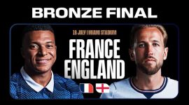 Prancis dan Timnas Inggris akan saling berhadapan dalam laga perebutan peringkat ketiga Piala Dunia 2026 di Miami Stadium, Amerika Serikat, Minggu (19/7/2026) pukul 04.00 WIB.