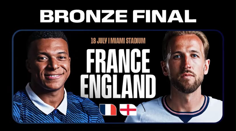 Prancis dan Timnas Inggris akan saling berhadapan dalam laga perebutan peringkat ketiga Piala Dunia 2026 di Miami Stadium, Amerika Serikat, Minggu (19/7/2026) pukul 04.00 WIB.