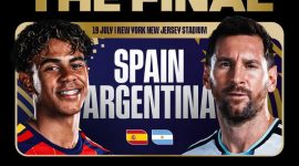 Final Piala Dunia 2026 akan menghadirkan laga impian antara juara bertahan Timnas Argentina dan juara Euro 2024 Timnas Spanyol.