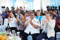 Kapolri Jenderal Polisi Listyo Sigit Prabowo meresmikan Kantor Sekretariat Bersama Koalisi Besar Perjuangan Buruh Indonesia (KBPBI) di Jakarta, Jumat (24/7/2026).