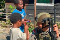 Satgas Operasi Damai Cartenz-2026 menggelar patroli dialogis di Distrik Muara, Kabupaten Puncak Jaya, Papua, Minggu (26/7/2026).