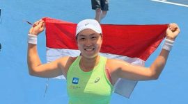 Petenis Indonesia Janice Tjen terus menunjukkan performa impresif di turnamen Mubadala Citi DC Open 2026.