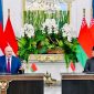 Presiden Republik Indonesia Prabowo Subianto dan Presiden Republlik Belarus Aleksandr Lukashenko menyampaikan keterangan pers bersama dalam rangkaian kunjungan kenegaraan Presiden Belarus di Istana Merdeka, Jakarta, pada Kamis, 2 Juli 2026. Foto: BPMI Setpres/Laily Rachev