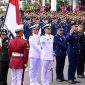 Presiden Prabowo Subianto memimpin Upacara Prasetya Perwira (Praspa) Tentara Nasional Indonesia (TNI) dan Kepolisian Negara Republik Indonesia (Polri) Tahun 2026 yang digelar di halaman depan Istana Merdeka, Jakarta, pada Rabu, 22 Juli 2026. Foto: BPMI Setpres/Muchlis Jr