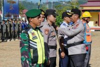 Polres Bolaang Mongondow Utara memperkuat kesiapsiagaan menghadapi dampak musim kemarau akibat fenomena El Nino dengan menggelar Apel Gelar Pasukan Tanggap Bencana di Lapangan Apel Polres Bolmong Utara, Selasa (4/8/2026).