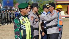 Polres Bolaang Mongondow Utara memperkuat kesiapsiagaan menghadapi dampak musim kemarau akibat fenomena El Nino dengan menggelar Apel Gelar Pasukan Tanggap Bencana di Lapangan Apel Polres Bolmong Utara, Selasa (4/8/2026).