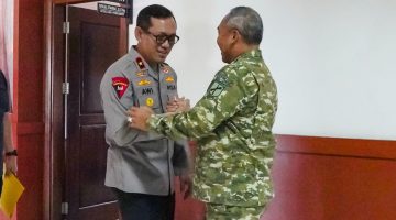 Pangdam XIII/Mdk Terima Audiensi Wakapolda Sulut, Perkuat Sinergitas TNI-Polri