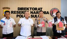 Polda Sulut Ungkap 3 Kasus Narkoba, Sabu 64,6 Gram Disita
