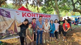 Ketua Kwartir Cabang (Kwarcab) Gerakan Pramuka Minahasa Selatan (Minsel), Donny Tampemawa, S.Pd., S.H., M.H., meninjau kesiapan Kontingen Jamnas 2026 Kwarcab Minsel di Buperta Cibubur, Jakarta, Rabu (12/8/2026).