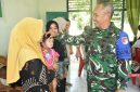 Panglima Kodam XIII/Merdeka, Mayor Jenderal TNI Mirza Agus, S.I.P., mengunjungi prajurit beserta keluarga di Kompi Senapan A Yonif 713/Satya Tama dan Koramil 1314-01/Kwandang, Jumat (1/8/2026).