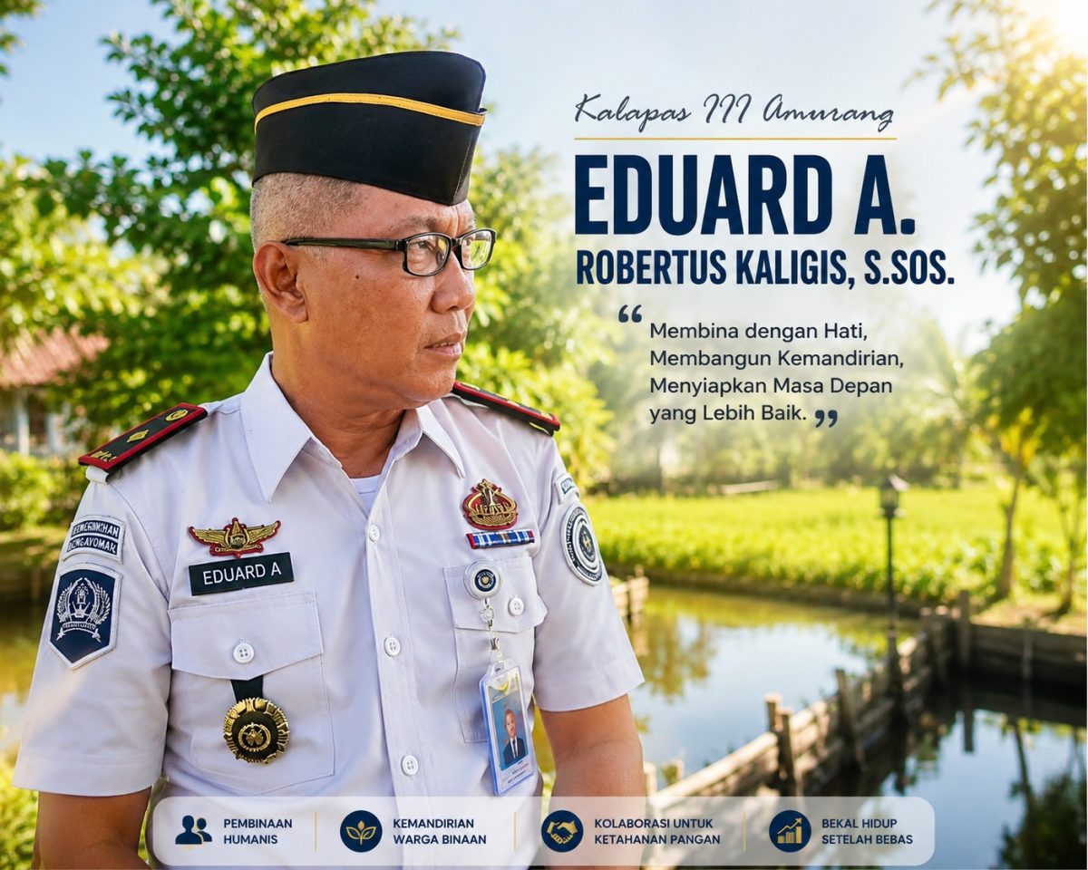 Kepala Lapas Kelas III Amurang, Eduard A. Robertus Kaligis, S.Sos.,(Foto:Yudi/Pilar)