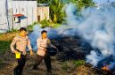 Kebakaran lahan alang-alang seluas sekitar satu hektare terjadi di Kelurahan Tuminting Lingkungan III, Kecamatan Tuminting, Kota Manado, Minggu (2/8/2026) pagi.